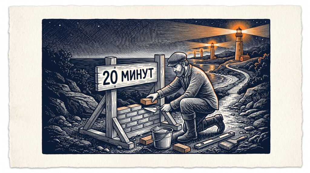 Микро-опалубка и промежуточные маяки прогресса для защиты ментальных ресурсов