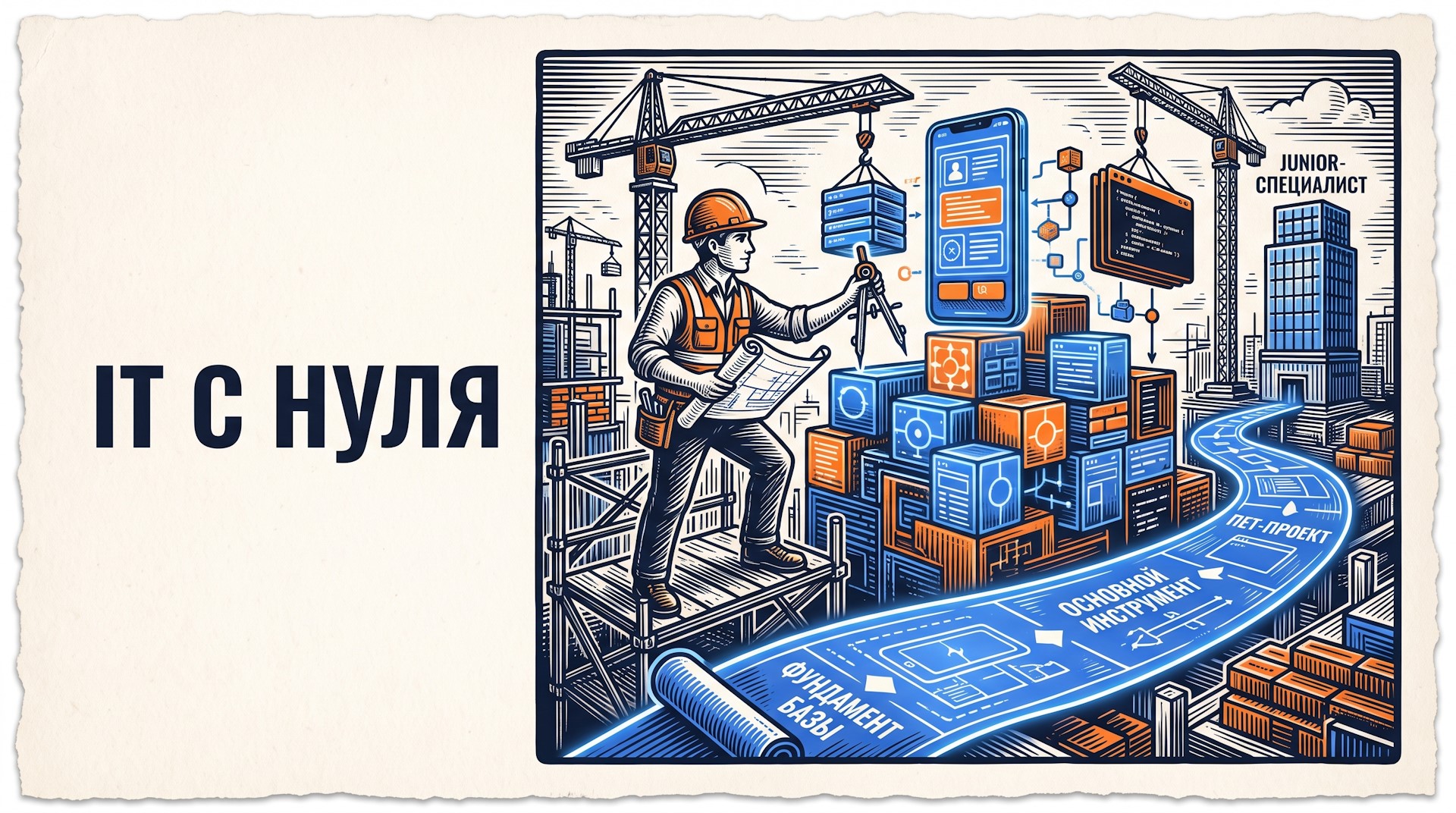 Пошаговый план быстрого старта в IT: выбираем профессию, строим систему обучения и собираем портфолио без лишней теории.