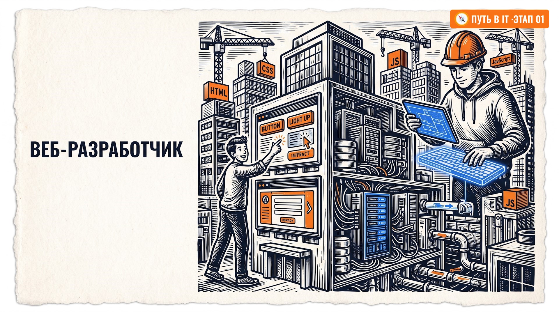 Хотите освоить веб-разработку? Разберитесь в структуре HTML, CSS и JavaScript, избегайте ошибок новичков и создайте работающий сайт за один месяц.